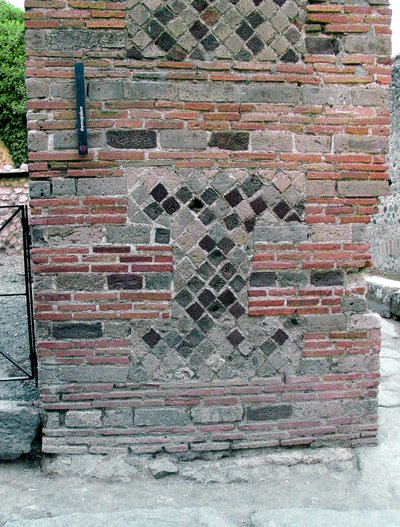 Detail einer Wand von Roman